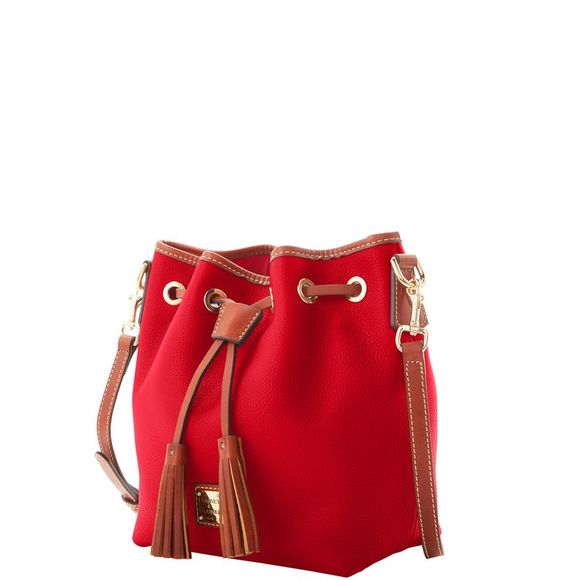 Dooney & Bourke Pebble Grain Aimee Crossbody Shoulder Bag - Red - Picture 2 of 4
